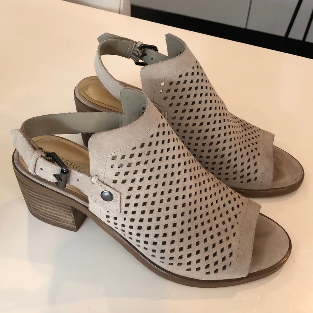 Marc Fisher Stacked Heel Sandals